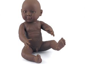 Anatomically Correct Male Doll - Dark Skin Tone