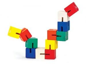 Wooden Twist and Lock Block Puzzle