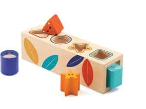 Djeco - Wooden Boitabasic Shape Sorter