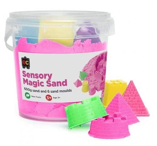 Ed-Vantage Sensory Cotton Sand with Moulds- 600g Tub
