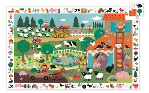 Djeco - The Farm 35 pce Observation Puzzle