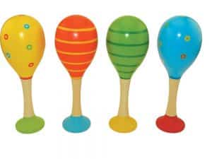 Wooden Maracas - Set of 2 - Four Styles