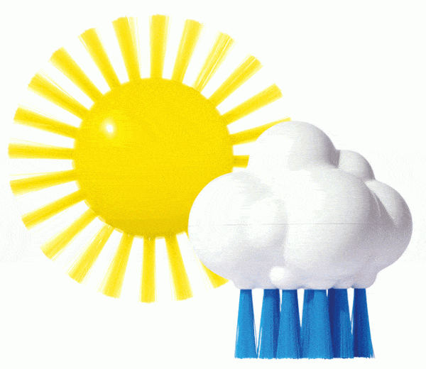 Plui Brush Weather Set - Sunny and Cloudy - Image 3