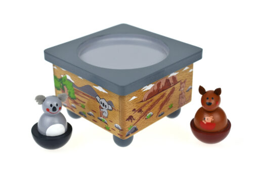 Wooden Kangaroo & Koala Music Box - Image 2