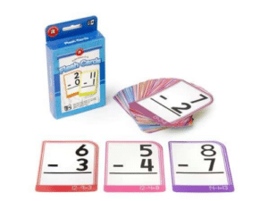 Subtraction 0-15 Flash Cards with Marker