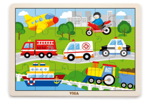 24-Piece Puzzle - Vehicles