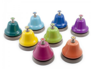 Rainbow Desk Bells - 8 Piece Set
