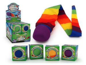 Rainbow Comet Ball with Tail