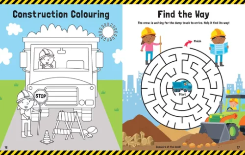 Trucks & Diggers Book and Magnetic Play - Image 3