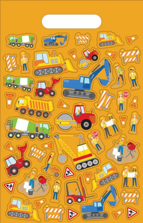 A4 Deluxe Colouring Pad - Construction - Image 2