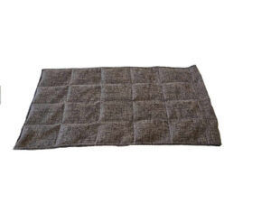 Brown textured lap blanket